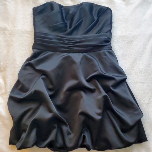 David’s Bridal Strapless Dress 🖤Bridesmaid /Guest - Picture 1 of 5